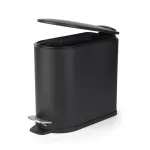 Beldray LA036690BLKPEU7 Slimline D-Shaped Pedal Bin 5-Litre, Black
