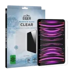 Eiger Premium Grūdinto Stiklo Ekrano Apsauga, skirta Apple iPad Pro 13 colių 2024-2025, Asahi Stiklas, 2.5D Užapvalintas Kra&scaron;tas, 9H Kietumas, Itin Skaidrus, Oleofobinė Danga
