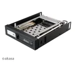Akasa AK-IEN-08 2,5 colio į 3,5 colio diskų skyriaus adapteris - SATA III 6 Gbit/s - plastikas/nerūdijantis plienas - juodas