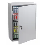 Phoenix Safe KC0604K Raktų spinta &ndash; pilka &ndash; 200 kabliukų &ndash; raktinis užraktas &ndash; 380 x 140 x 550 mm