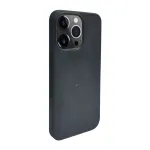 iLike Apple iPhone 14 Pro Max Silicone Plastic Case Eco Print Design Black