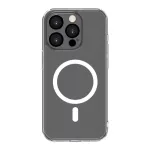 Connect Apple iPhone 15 Pro skaidrus dėklas su magnetiniu žiedu ir kameros apsauga