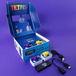 FIZZ CREATIONS Tetris Duel Retro Arcade Console for Two Players with 2x Wired Gamepads Plug & Play