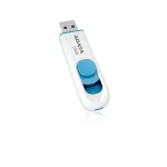 USB atmintukas ADATA C008 64GB USB Type-A 2.0 mėlynai baltas, stumdomas