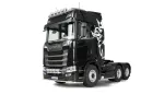 Amewi Scania 770 S 6x6 1:14 RTR RC vilkiko modelis, juodas, 14+
