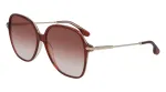 Victoria Beckham VB613S-607 Moteri&scaron;ki katės akies formos akiniai nuo saulės &ndash; Havana/Rudi gradientiniai 59mm