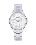 RADIANT Woman RA578201 38mm sidabrinis nerūdijančio plieno tinklelio apyrankės kvarcinis laikrodis