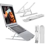 MOZOS N3 SV Ergonominis aliumininis stovas ne&scaron;iojamam kompiuteriui 10-17.3 colių, sidabrinis