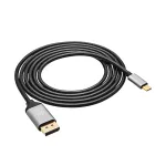 Akyga AK-AV-16 USB-C &ndash; DisplayPort kabelis, 4K 60 Hz, 1,8 m, juodas
