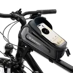Wozinsky Bicycle Frame Bag Armored with Phone Pocket 1.7 L - Black