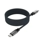 USB-C į USB-C magnetinis pintas laidas FIXED FIXDBM-CC12-GR, USB 2.0, 1,2 m, pilkas