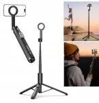 ULANZI SK27 2-in-1 Selfie Stick Tripod su MagSafe magnetiniu laikikliu, 165 cm i&scaron;traukimu, Bluetooth nuotolinio valdymo pultu, juoda