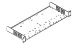 Kramer Electronics RK-1 Rack Mount Kit - 1U - 19 inch (48,3 cm) - Juoda