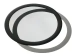 DEMCiflex DF0017 140 mm apvalus filtras nuo dulkių, juodos spalvos