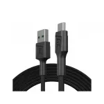 USB 2.0 laidas Green Cell KABGC20 &mdash; USB A į Micro-USB B, 1,2 m, juodas