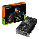 GIGABYTE GeForce RTX 5060 Ti WINDFORCE MAX OC 8G vaizdo plok&scaron;tė - 8 GB GDDR7, 128 bit, PCI-E 5.0, 2587 MHz dažnis, 3x DP, 1x HDMI, NVIDIA DLSS 4, GV-N506TWF2MAX OC-8GD