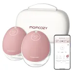 Momcozy M9 dvigubas krūties siurblys su akumuliatoriumi ir laikymo dėžute
