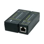 LOGILINK WZ0080 LAN kabelių testeris ir PoE ie&scaron;kiklis su magnetu, žibintuvėliu, ap&scaron;viestu LCD ekranu, 300 m veikimo nuotoliu