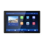Kruger&Matz KM2022 9 inch Android Auto ir Apple CarPlay daugialypės terpės stotis su DVR ir galinio vaizdo kamera