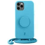 Just Elegance JE PopGrip dėklas, skirtas iPhone 11 Pro 5,8 colio, mėlynas/akvamarinas