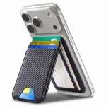 ESR Classic RFID Magnetinė piniginė su stoveliu, skirta MagSafe, anglies pluo&scaron;to juoda