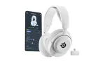 Belaidės ausinės Steelseries Arctis Nova 5P, lankelio konstrukcija, žaidimams, USB Type-C, Bluetooth, balta