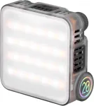 Zhiyun M20 RGB LED ap&scaron;vietimo lempa su 20W galia, 2700K-6500K spalvų temperatūra, HSI spalvų režimais, OLED ekranu, magnetine nugara, USB-C PD įkrovimu