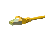 DSIT Cat.7 S/FTP PiMF tinklo jungiamasis laidas, RJ45, geltonas, 0,25 m