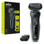 BRAUN Shaver Series 5 51-W1500s &scaron;lapias ir sausas elektrinis skustuvas, juodas