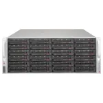 Supermicro SuperChassis 4U CSE-846BE1C-R609JBOD 24 diskų vietų kar&scaron;to keitimo SAS3/SATA3 JBOD talpyklos korpusas su redundanti&scaron;kais 600W Platinum maitinimo &scaron;altiniais