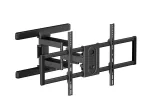 Equip pilno judesio TV laikiklis 43-100 colių, 200x200-800x400 mm, -10-5&deg;, -60-60&deg;, plastikas, nerūdijantis plienas, juodas