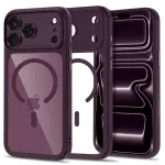 TECH-PROTECT MAGPEAK MAGSAFE CC dėklas iPhone 17 Pro Max / 18 Pro Max - Dark Cherry/Clear