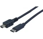 EXERTIS CONNECT USB-C į Mini-USB Type B kabelis, 2,0 m, juodas 532451