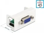 Delock Easy 45 modulinis adapteris 9 kontaktų D-Sub lizdas baltas RAL 9003 81348