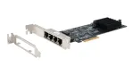 EXSYS Quad 5 Gigabit Ethernet PCIe x4 tinklo plok&scaron;tė (Realtek RTL8126) EX-60154