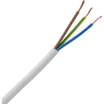 HEINRICH KOPP H05VV5-F 3G1.5 mm&sup2; baltas lankstus PVC alyvai atsparus kabelis 10 m 151810842