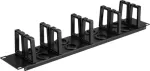 Renkforce RF-7116968 19 inch stovo kabelių valdymo panelis 2U su 360&deg; pasukamais kabelių kreiptuvais, juodas