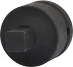 KS TOOLS 3/4 inch moteri&scaron;kas x 1/2 inch vyri&scaron;kas smūginis adapteris, CrMo plienas, fosfatuotas, 45 mm, DIN 3121 / ISO 1174 (515.1372)