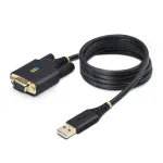 StarTech.com USB į Null Modem RS232 adapterio kabelis 1m, USB-A, FTDI, keičiami DB9 varžtai/veržlės, COM i&scaron;laikymas, 4 lygio ESD apsauga, Windows/macOS/ChromeOS/Linux, tvirta TPE konstrukcija