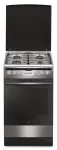 Amica 57GEH2.33HZpTaXx viryklė dujos ir elektra, 4 degikliai, 62 l orkaitė su oro cirkuliacija, 50 cm, Inox