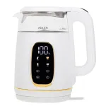 Elektrinis virdulys Adler AD 1305WG &ndash; 1.7 L, 2200 W, stiklas/plastikas, baltas/auksinis/permatomas