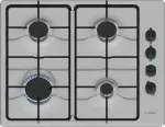 Bosch Serie 2 PBP6B5K80 dujinė kaitlentė Nerūdijantis plienas Įmontuojama 60 cm 4 zonos