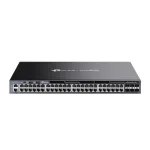 TP-Link Omada SG6654X 48 prievadų Gigabit L3 valdomas jungiklis su 6 10G lizdais
