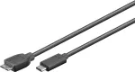 Microconnect USB3.1CAMIB3.01 USB laidas USB 3.2 Gen 1 (3.1 Gen 1) 1 m USB C Micro-USB B Juodas