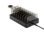 Conceptronic OZUL 8 prievadų 75W USB PD įkrovimo stotelė, vidaus, AC, 12 V, juoda