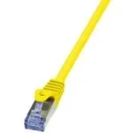 Tinklo kabelis LogiLink Cat6a S/FTP RJ-45 10 m geltonas