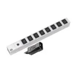 Maitinimo ilgintuvas Bachmann 19'' 2 m 8&times; IEC320 C13 H05VV-F 3G 1,50 mm&sup2;