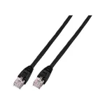 EFB-Elektronik RJ45 Patch Laidas Cat.6 U/UTP LSZH CCA juodas 10m