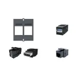 BACHMANN HDMI Keystone Buchse Buchseschwarz - 1 x HDMI 2.0