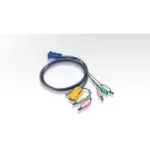 ATEN KVM kabelis - 15 pin SPHD (M) - PS/2, 6-pin, HD-15 (M) - 5 m (2L-5305P)